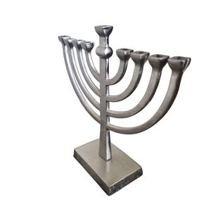 Aluminum Hanukkah Menorah Candle Holder Jewish Holiday Judaism